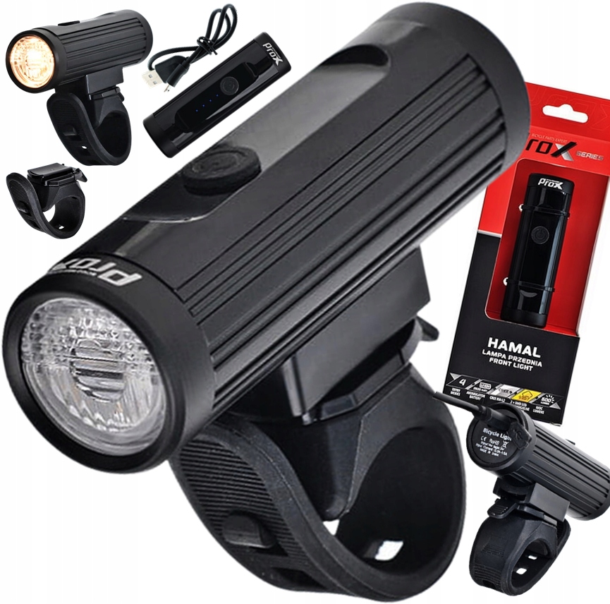 Prox Hamal Přední světlo na kolo 600lm Anti Fog