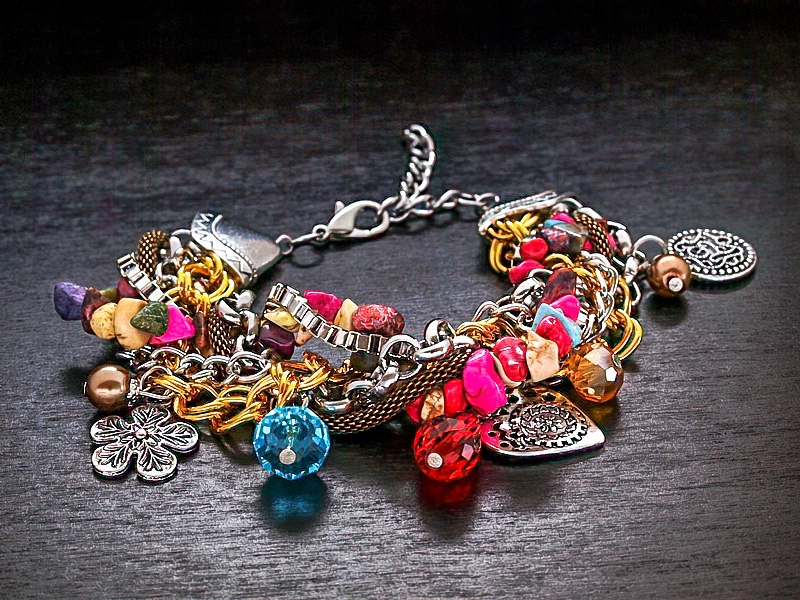 

Elegancka Bransoletka Charms , Naturalne Materiały