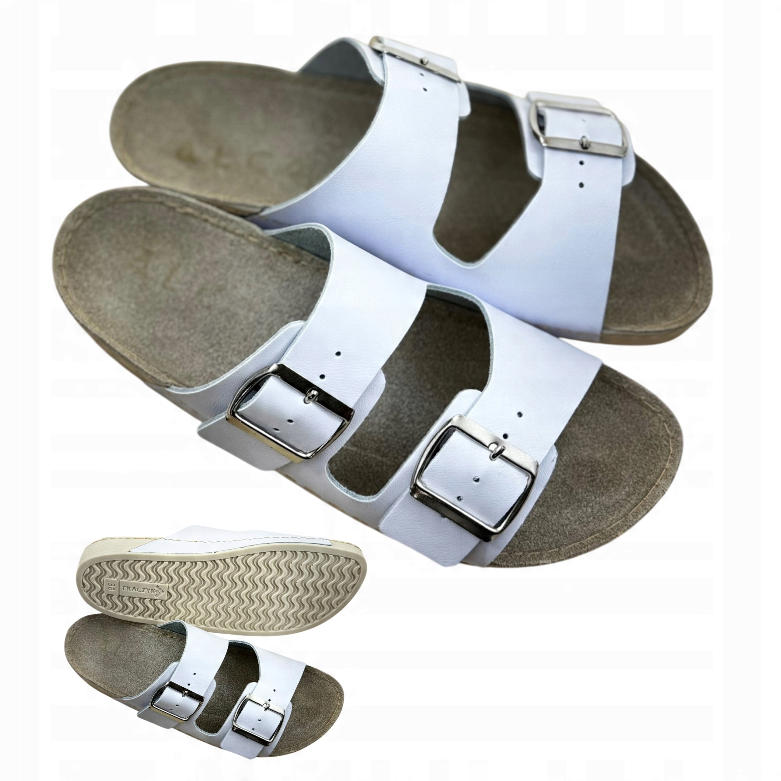 Kožené Nazouváky Nastavitelné Trvalé Profilované Traczyk vel. 42