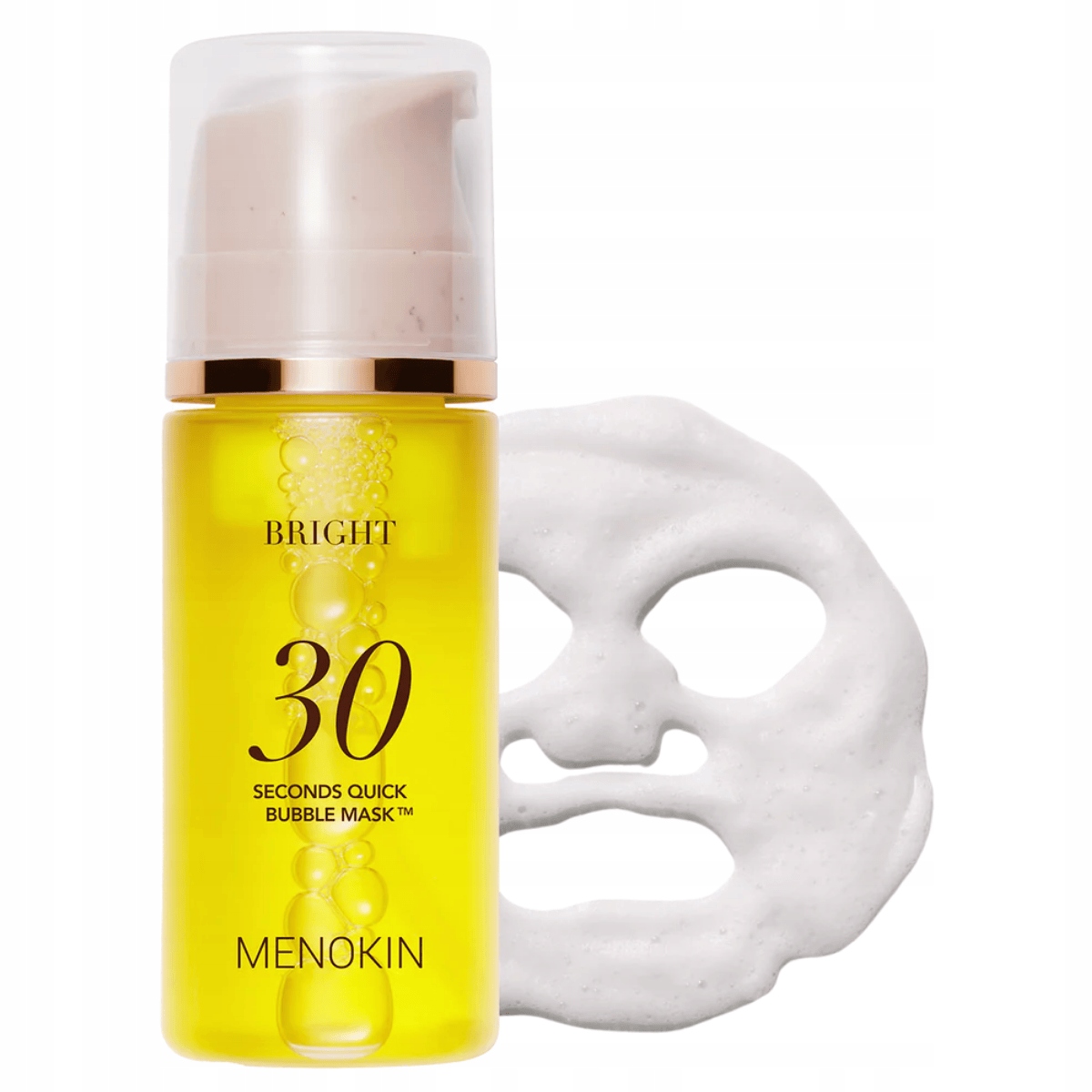 Menokin 30 Seconds Quick Bubble Mask Bright, 95 ml rozjasňující maska