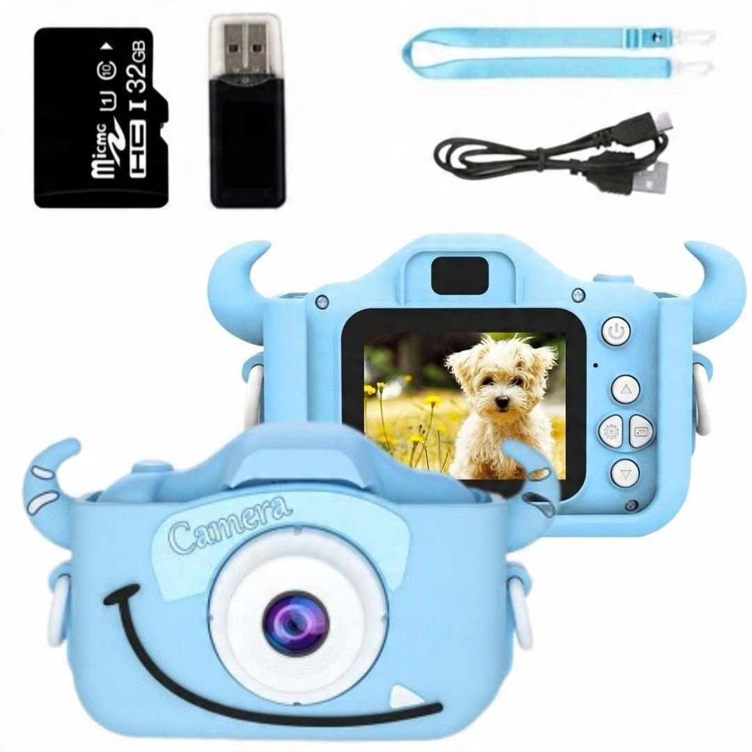 

Aparat Cyfrowy Dla Dzieci Kamera Gry Karta 32GB