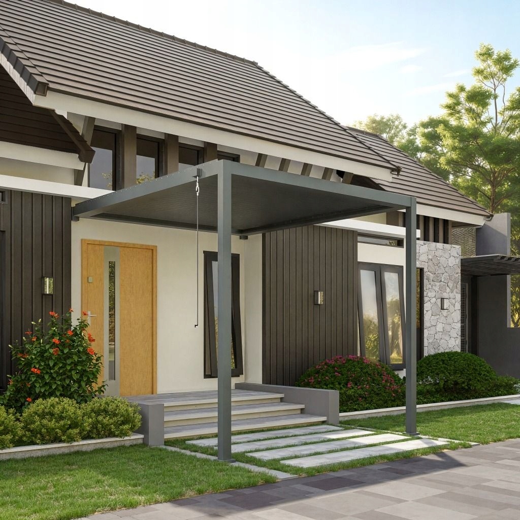 Gerda Pergola Soleo 3x4 m Antracit 3 m Nástěnná hliníková terasová zahrada