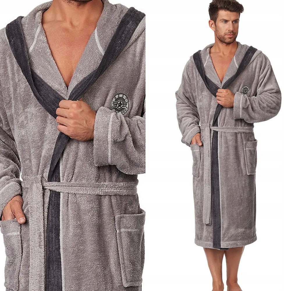 Pánský župan L&L George M 46 Šedá