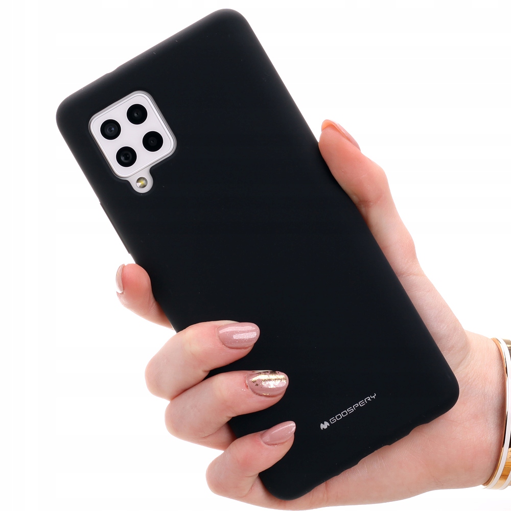 

Etui Mercury Silicone + Szkło 9H do Samsung A42 5G