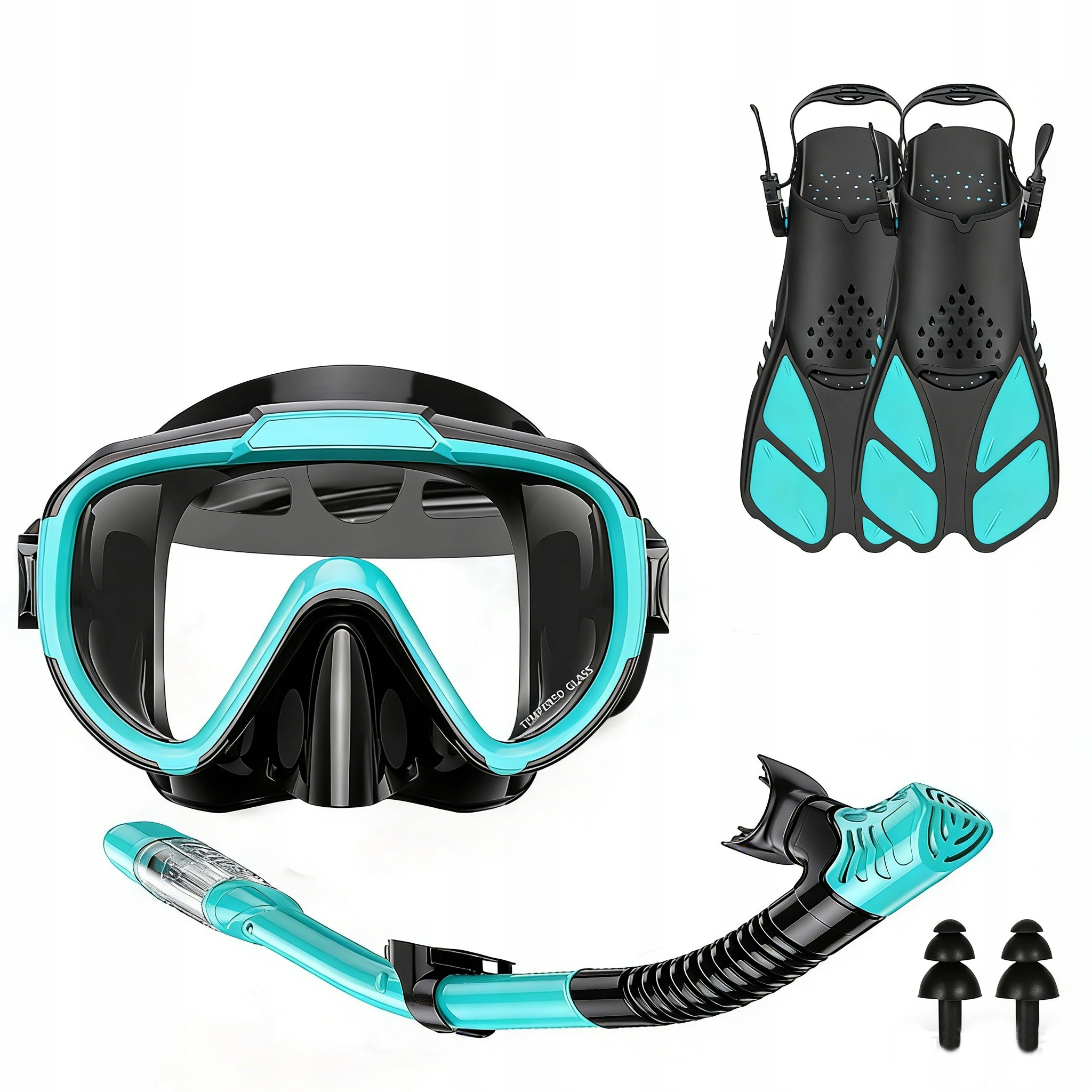 Potápěčské Brýle A Dýmka Na Potápění Brýle A Šnorchl Na Šnorchlování ploutve S/m