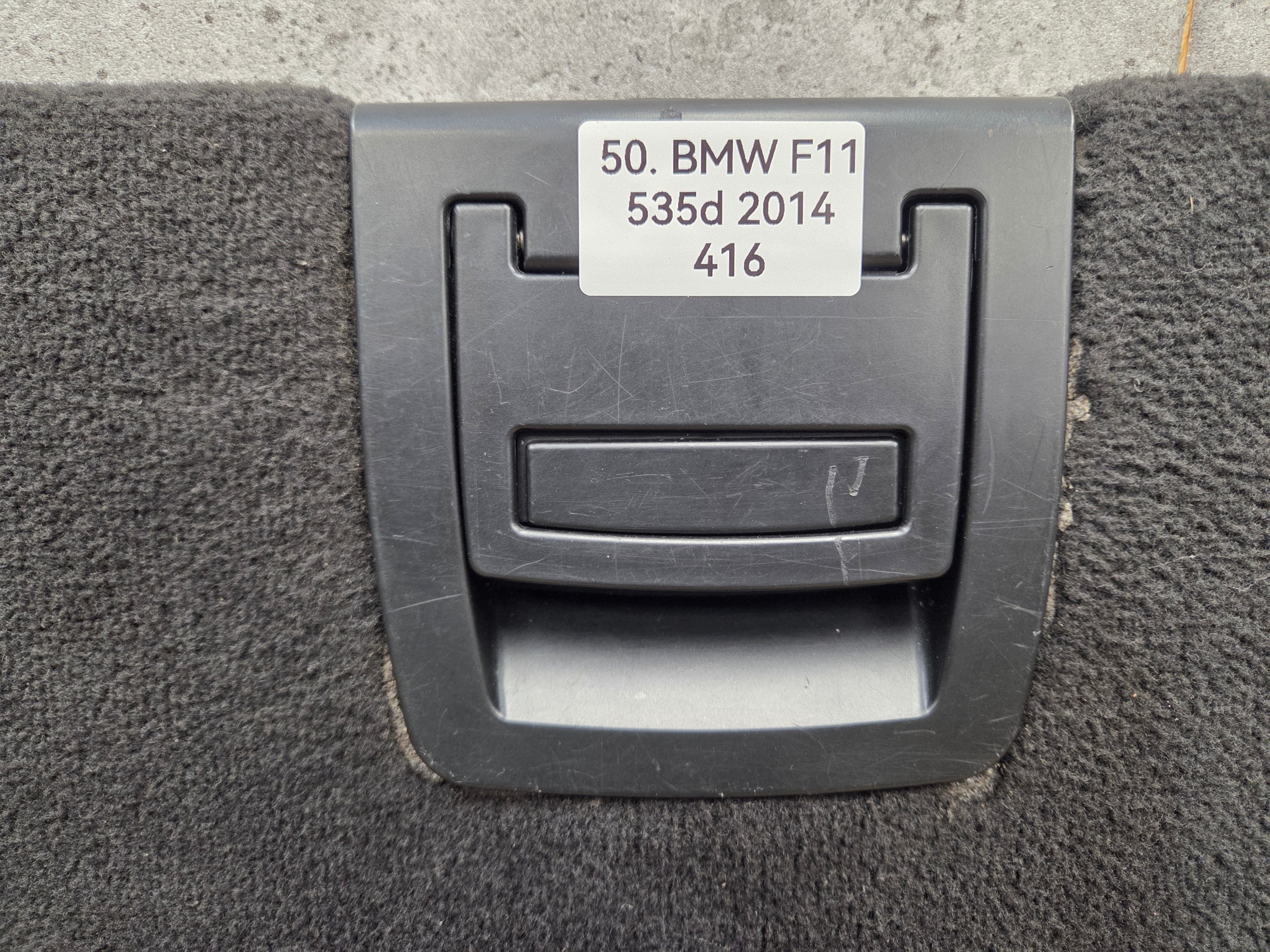 BMW 5 F11 floor mats boot black 7228704