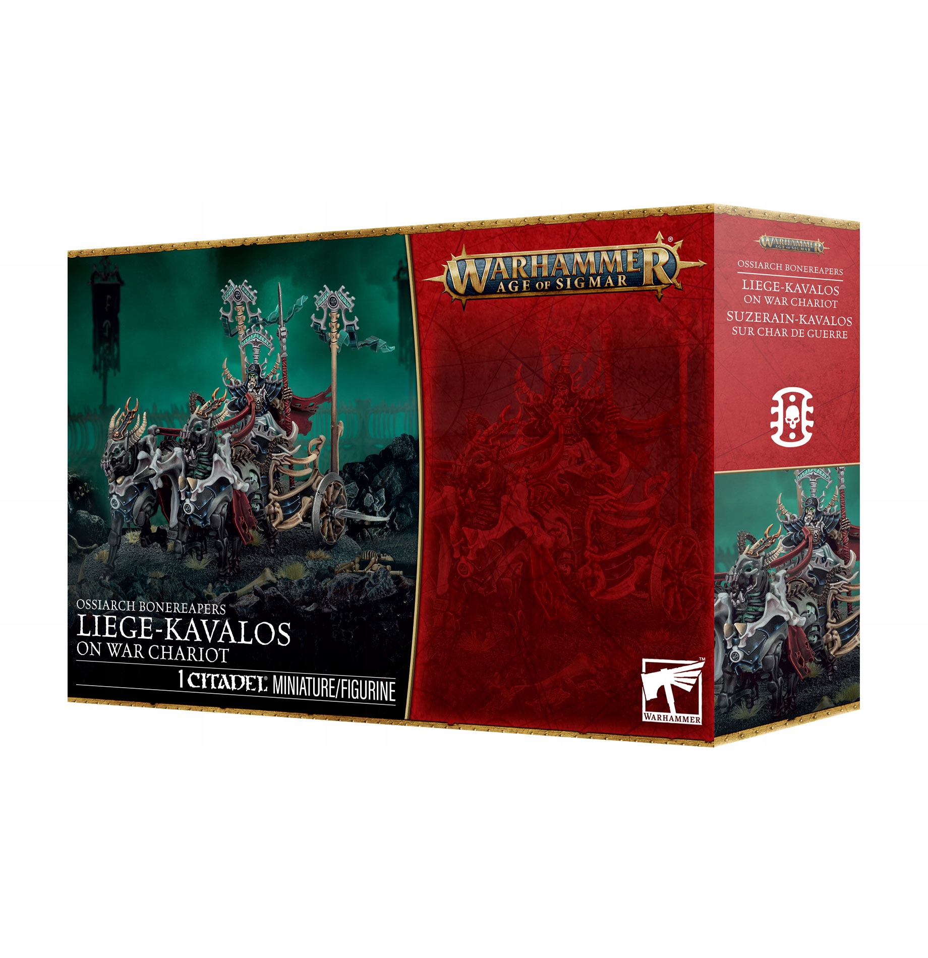 Warhammer Age of Sigmar Ossiarch Bonereapers Liege-Kavalos on War Chariot