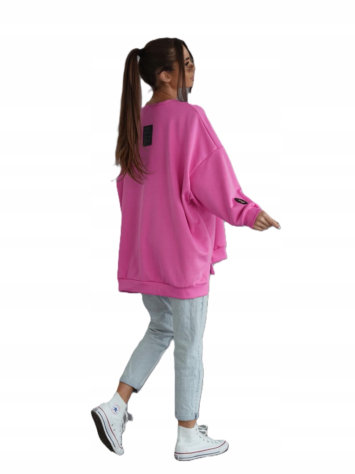 Bluza damska oversize mucha różowa Me Gusta