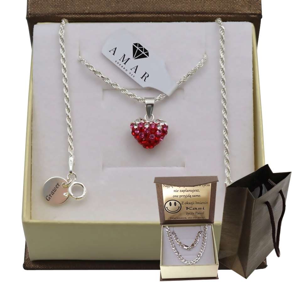 Dámský celostříbřený Řetízek s motivem Ryzost 925 Gravírování Bonus