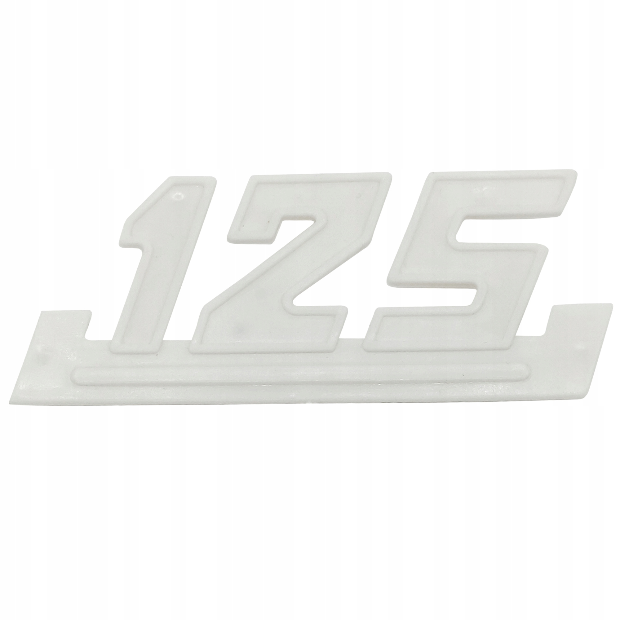 Emblemat Znaczek Napis Na Boczek 125 Biały Wsk 125
