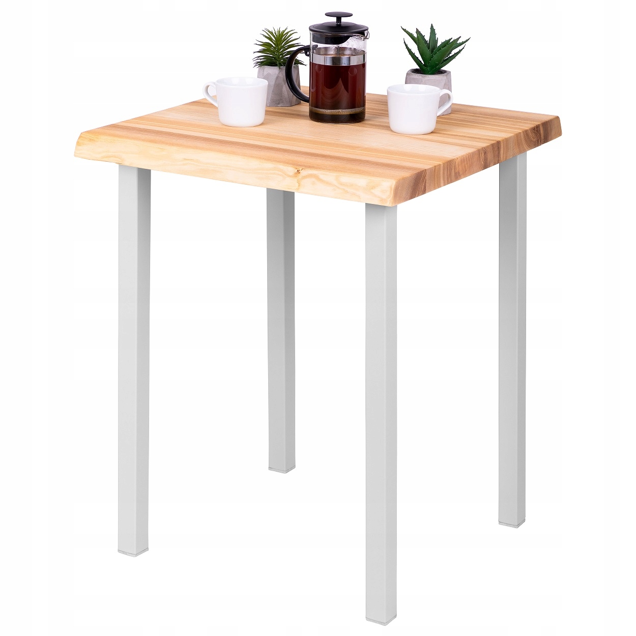Stolik drewniany do salonu kuchenny 60x60x76 loft