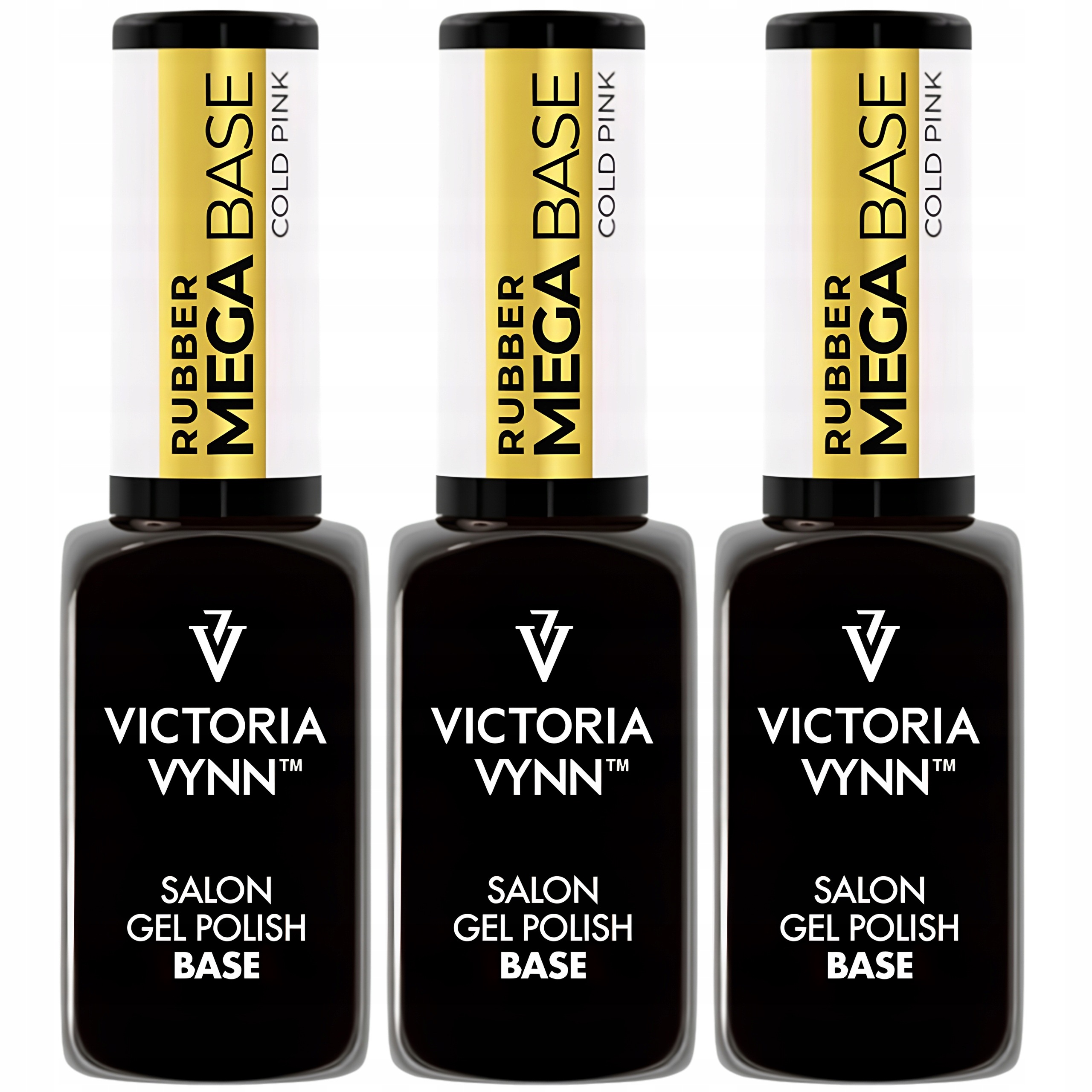 3 x Victoria Vynn Hybridní báze na nehty Gel Polish Cold Pink Růže 8 ml