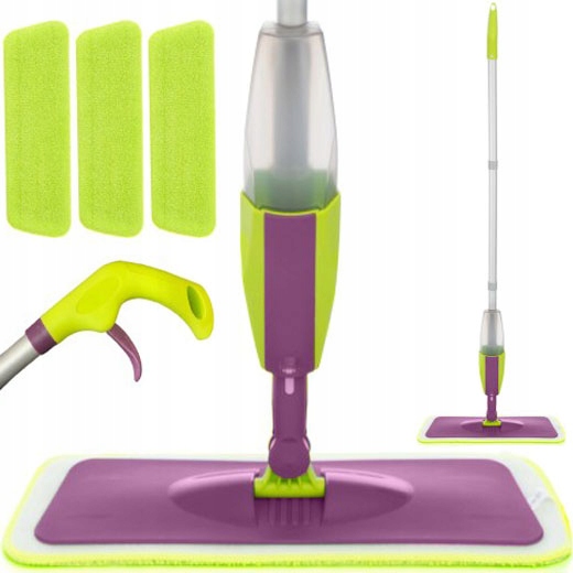 

Mop Płaski Ze Spryskiwaczem Spraymop 3x Mikrofibra