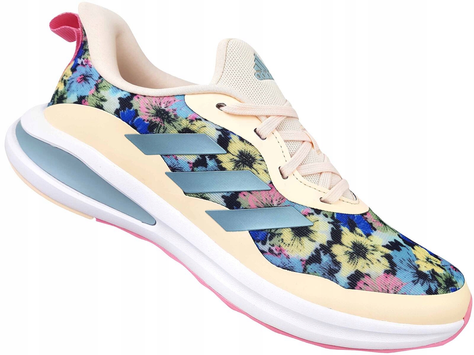 Adidas Fortarun Buty Lekkie Motyw Kwiatów Dziecko
