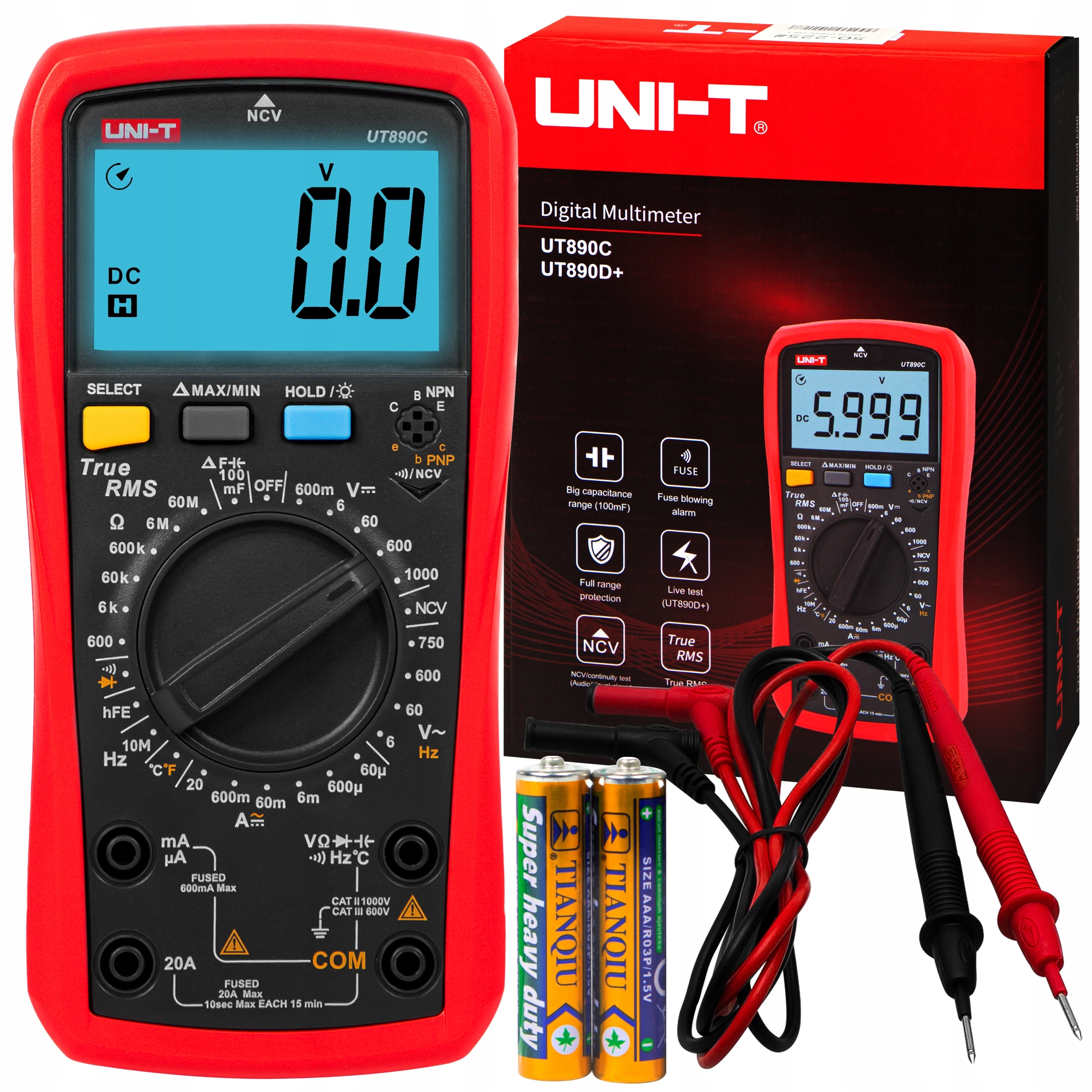 Мультиметр ручной UNI-T UT890C