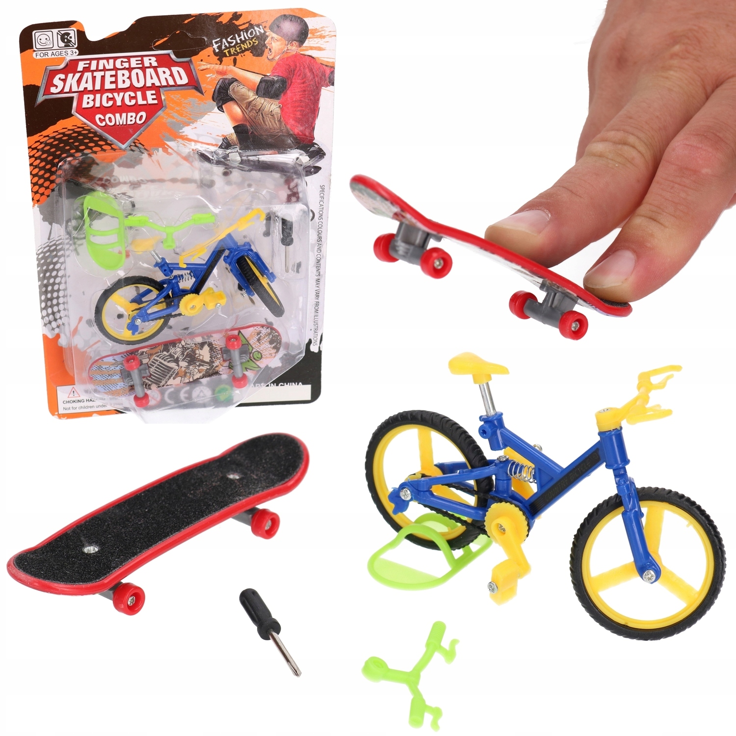 Rower+ deskorolka mini fingerboard, fingerbike zestaw 5283