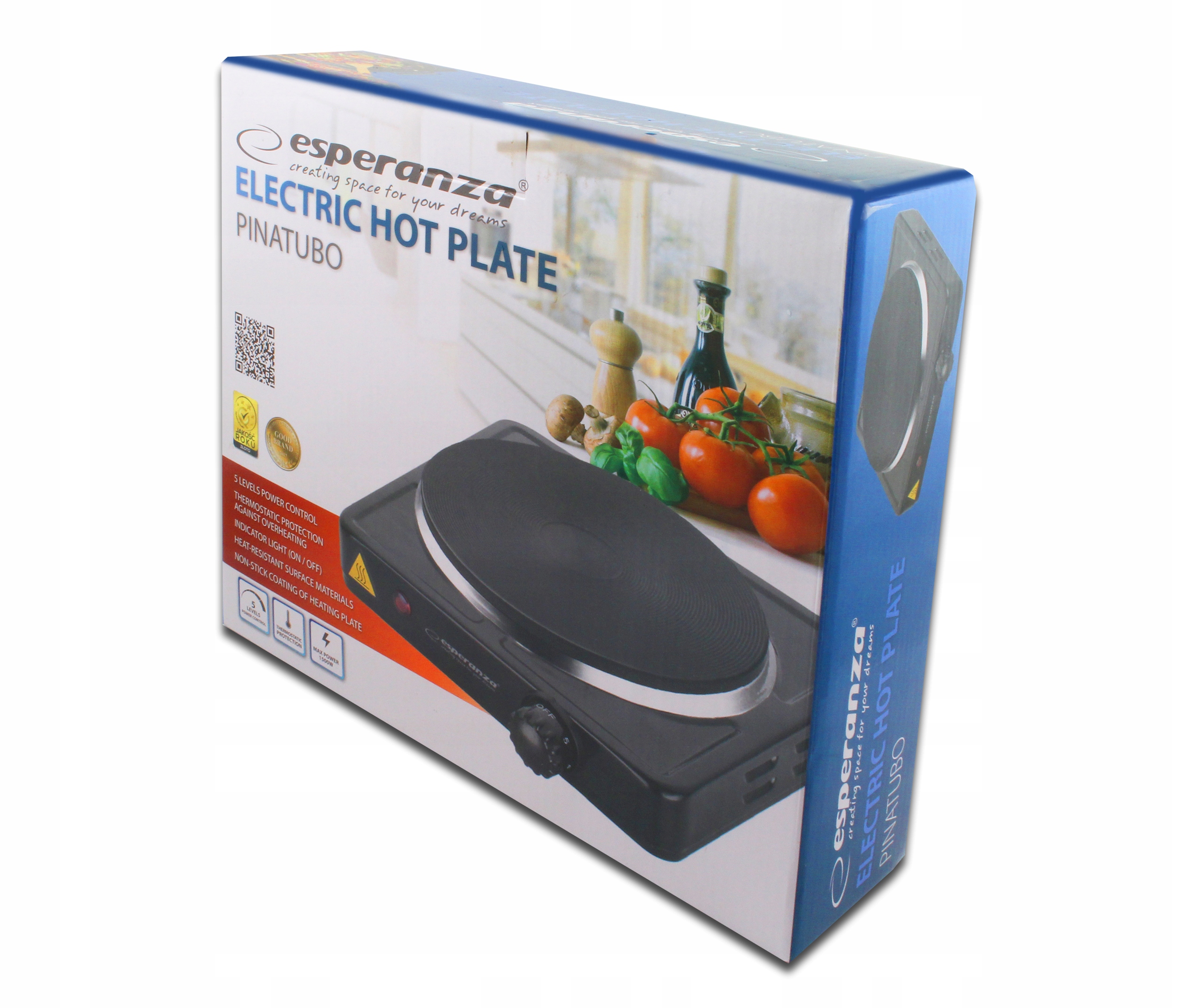 kuchenka elektryczna 1500W PINATURBO EKH002K — 7