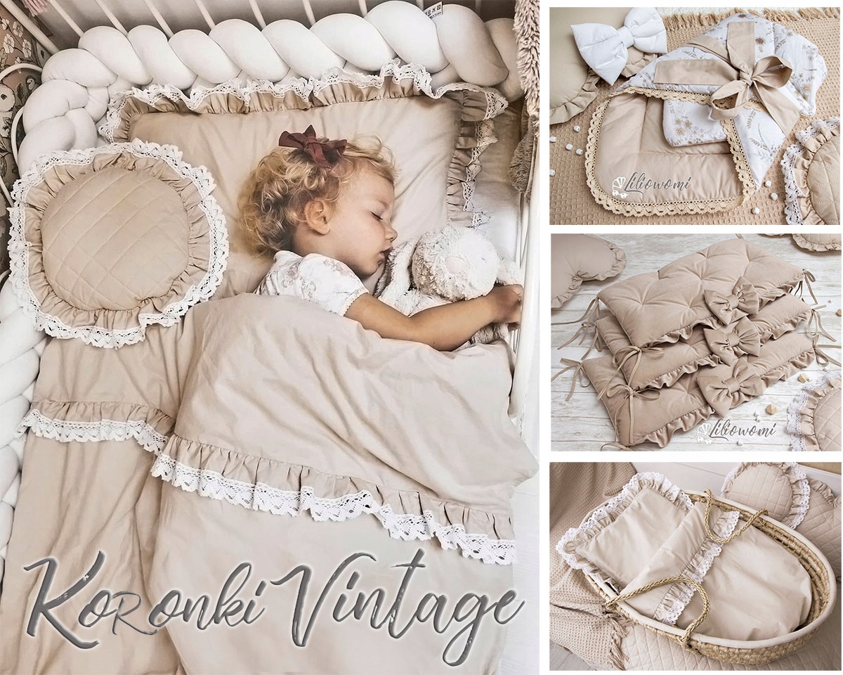 PRZYBORNIK PIKOWANY ORGANIZER do łóżeczka 30x60 Marka Liliowomi