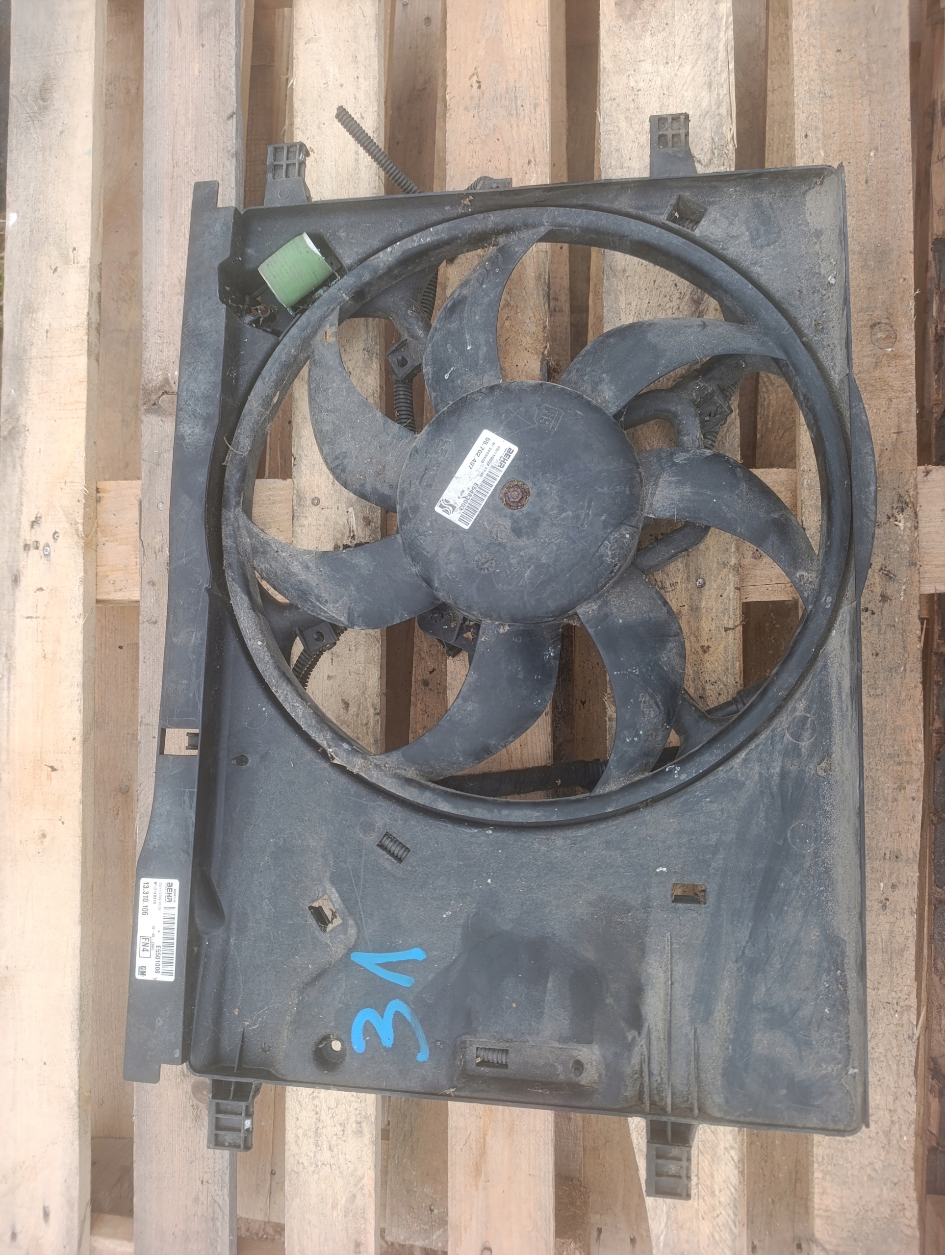 ventilátor vrtule chladiče OPEL CORSA D 55702497 13310106