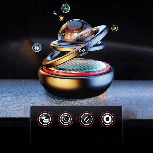 SAMOCHODOWY DYFUZOR ZAPACHÓW SOLAR OBROTOWA PLANET EAN (GTIN) 6918950842097