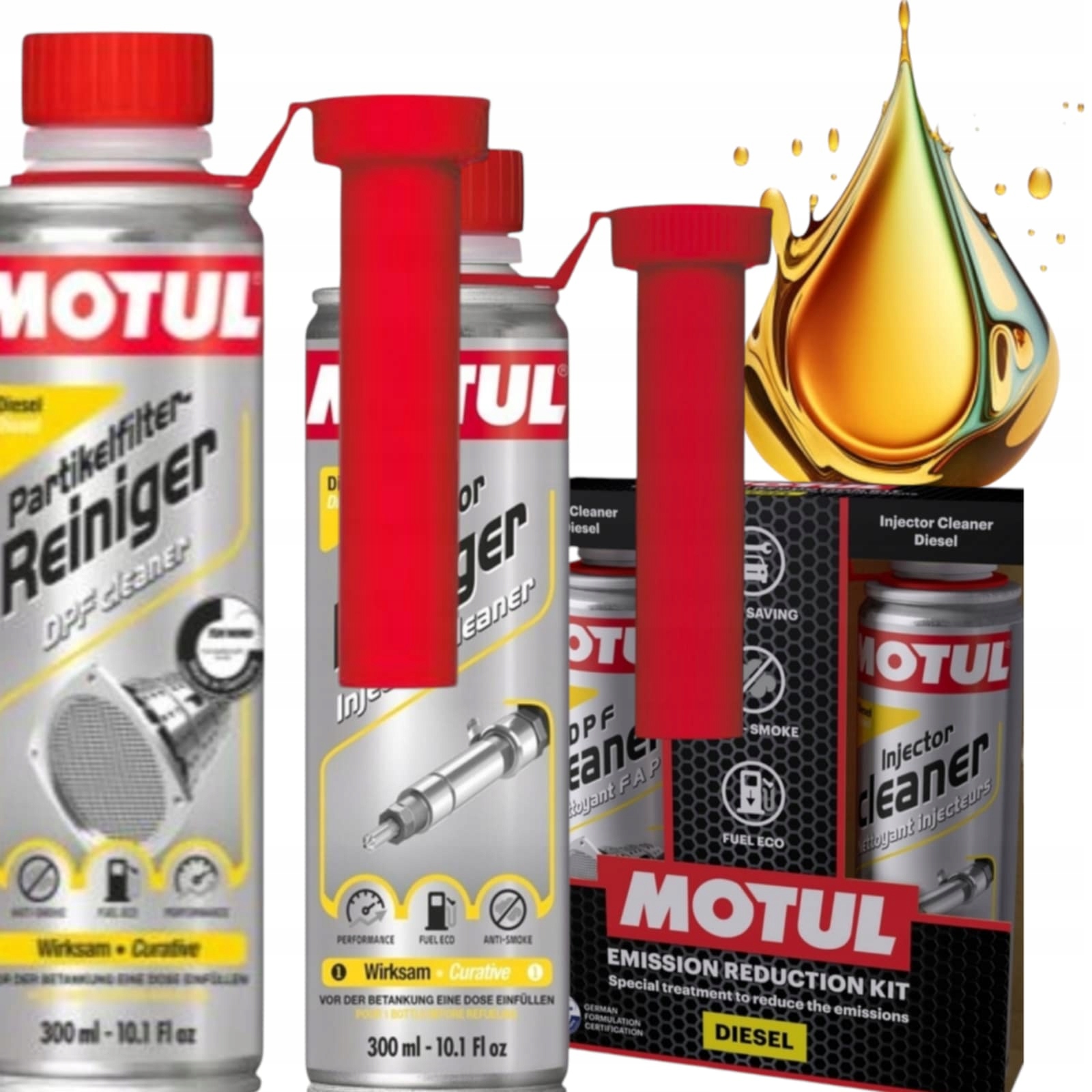 Motul Zestaw Środek Do Czyszczenia Wtrysków Wtryskiwaczy+ Filtra Dpf Diesla