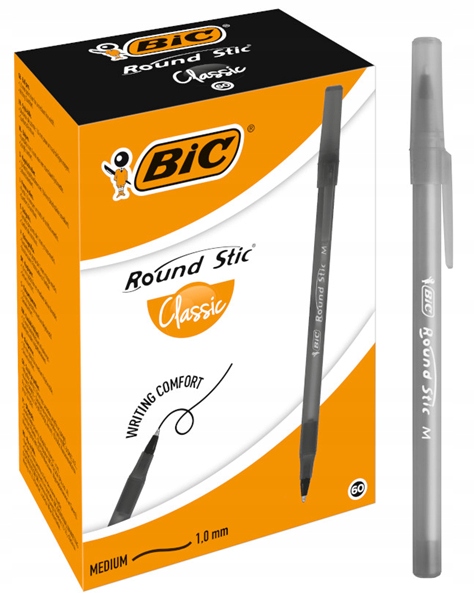 

Bic Round Stic Classic Długopis Czarny 60SZT.