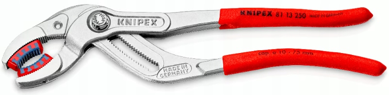 Szczypce do syfonów sanitarnych muf złączek Knipex 81 13 250