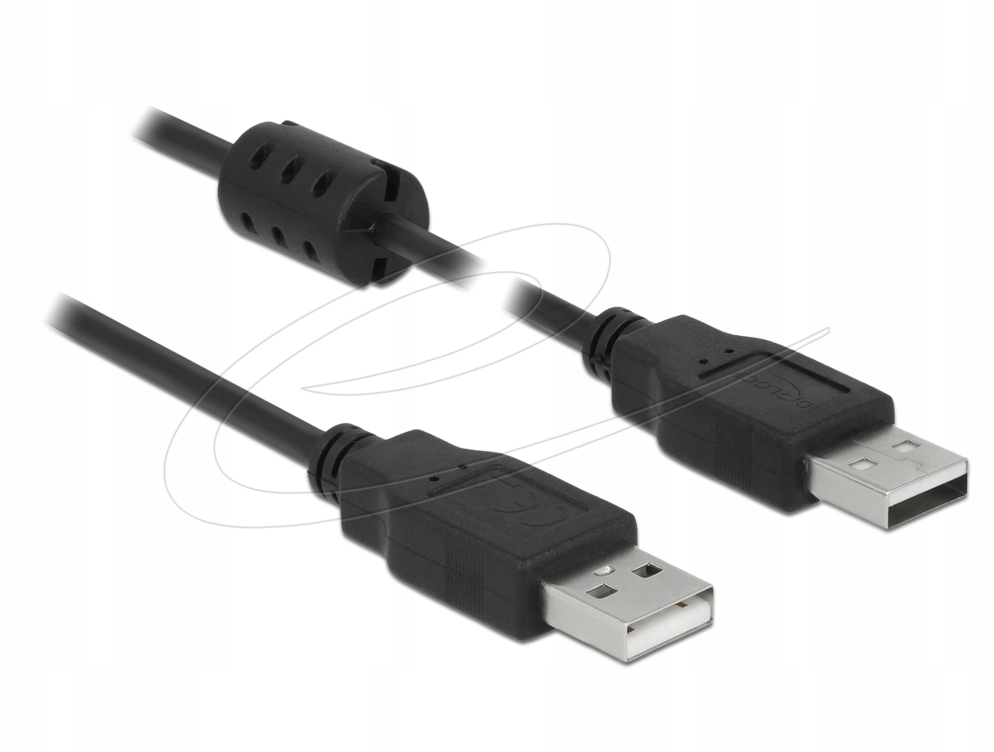 Przewód USB 2.0 typ A > typ A 2,0 m czarny Delock 84891