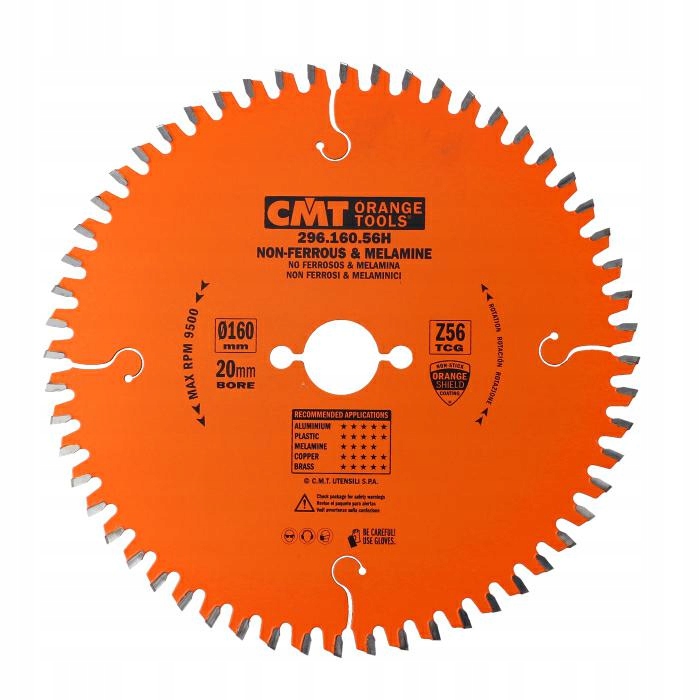 Cmt Pila Hm pro hliník 160x20x56 -6° Neg. 296.160.56H