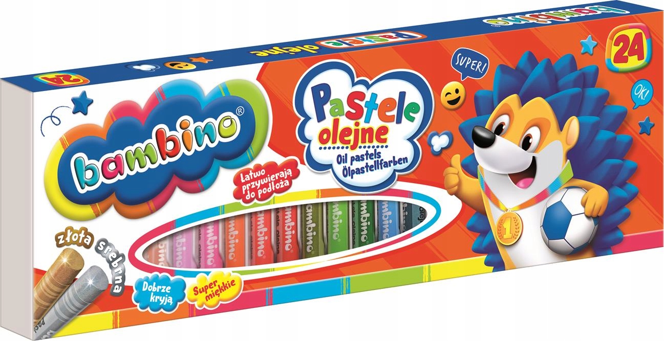 

Kredki Pastele Olejne Bambino Szkolne 24