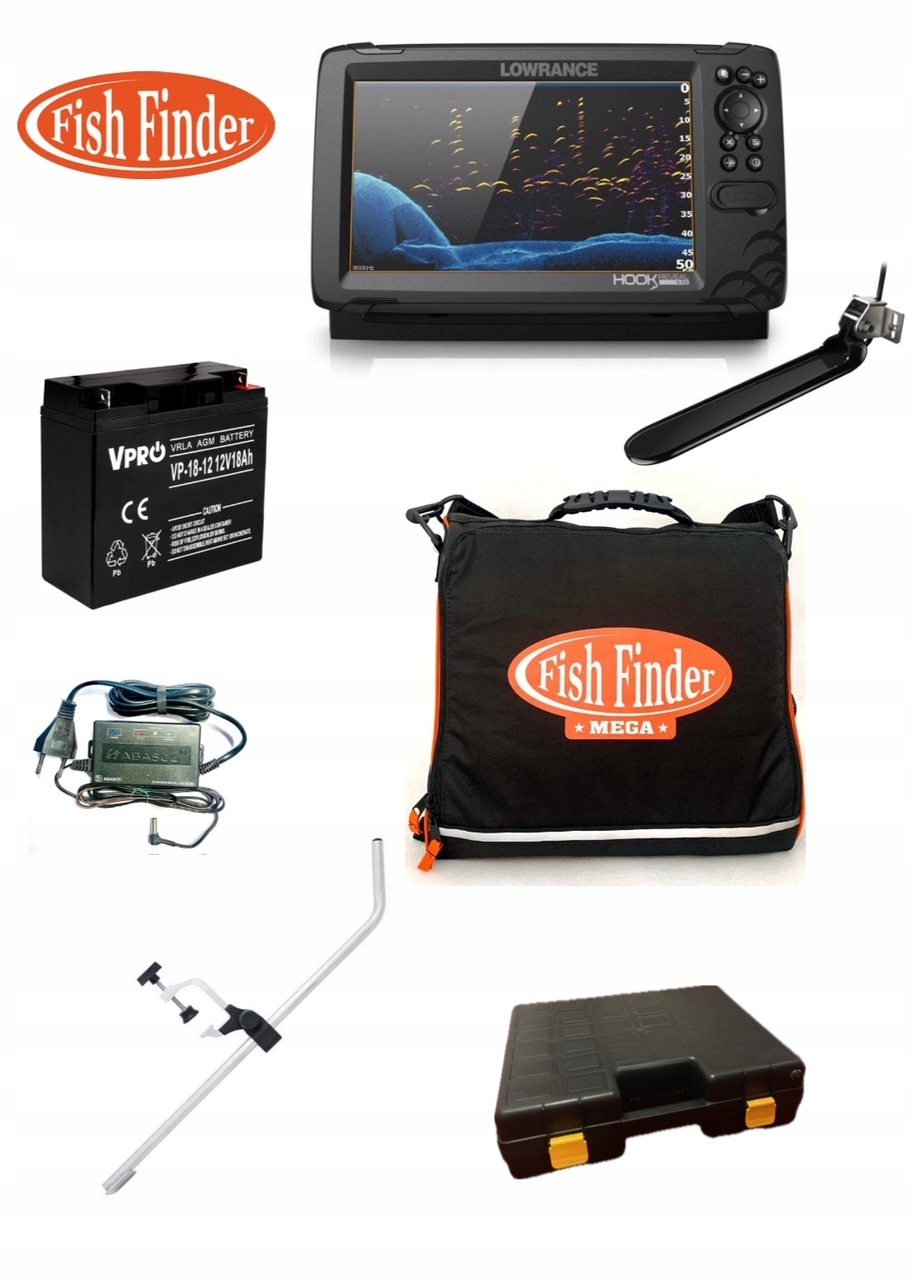 Echosonda Lowrance Eagle 9 Tripleshot Hd Zestaw Agm Mapa Polski.