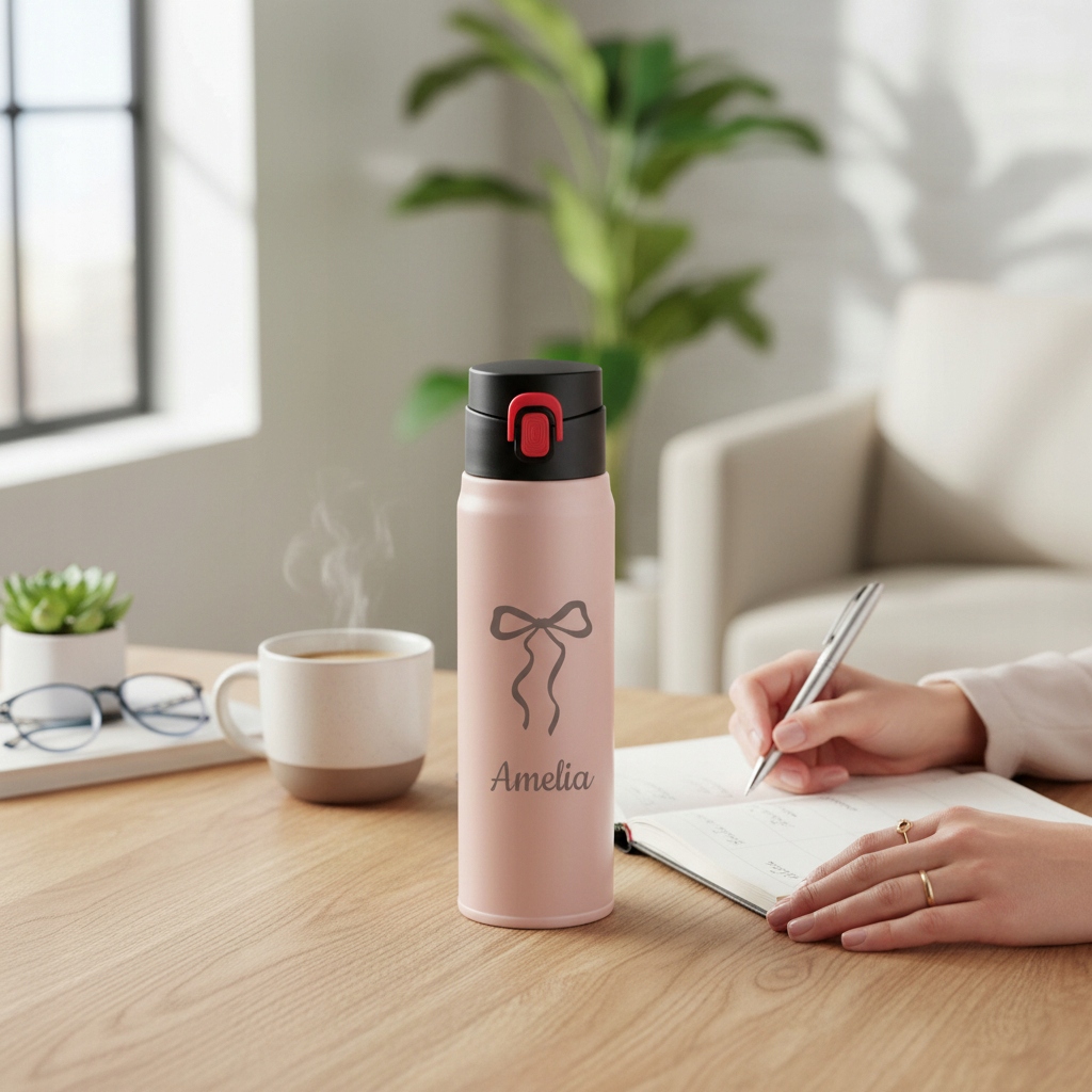 KUBEK TERMICZNY TERMOS GRAWER PERSONALIZOWANY TERMOS NA FERIE ZIMOWE Model Fade