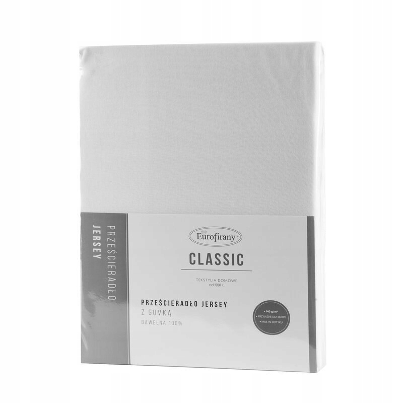 PRZEŚCIERADŁO JERSEY3 220X200 CM, WYS.30 CM BIAŁY Marka Eurofirany