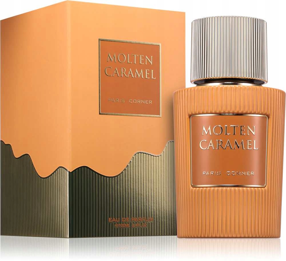 Oryginalne Dubajskie Paris Corner Molten Caramel 100ml+Próbka 2ml Gratis!