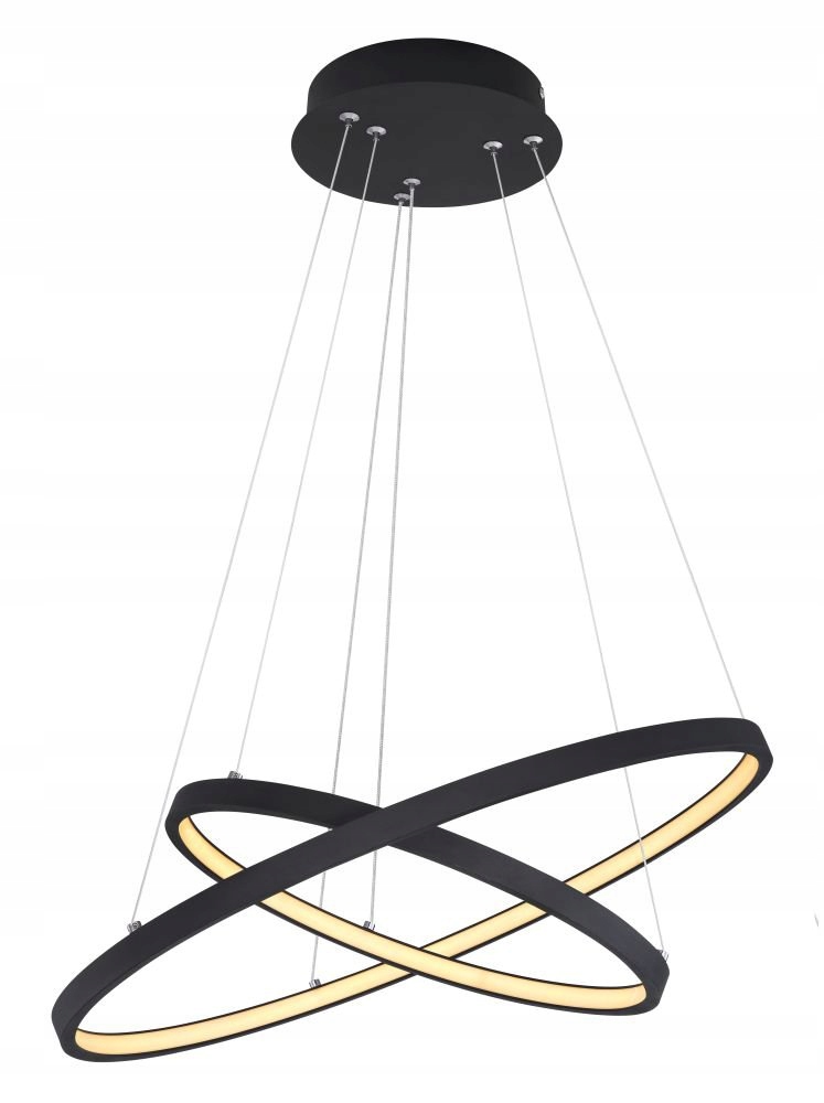 Závesná Led lampa 42W Ralph čierna stmievateľná 120 cm Globo