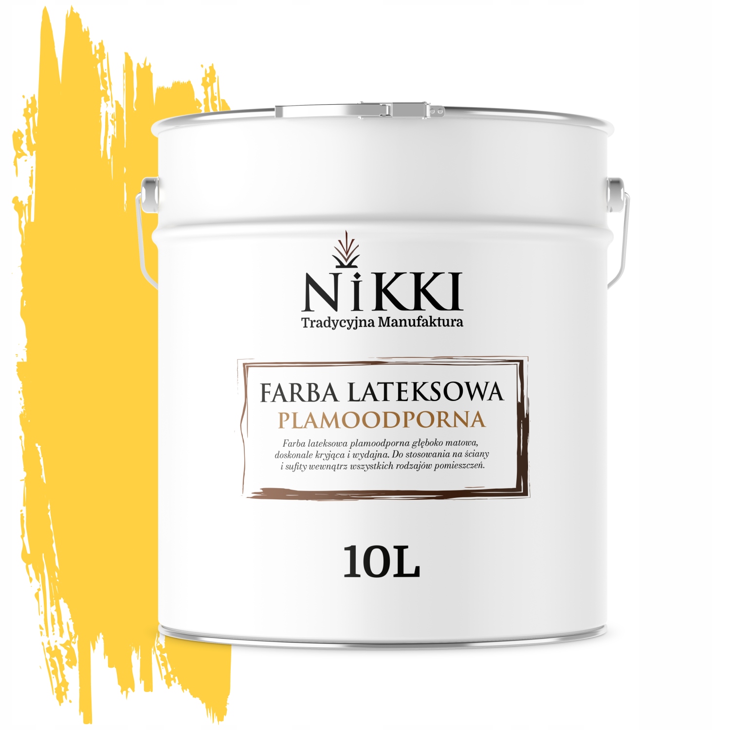 Latexová Farba Odolná Voči Škvrnám Zlatá Farba H7064 10L Hlboká Matná Na Steny