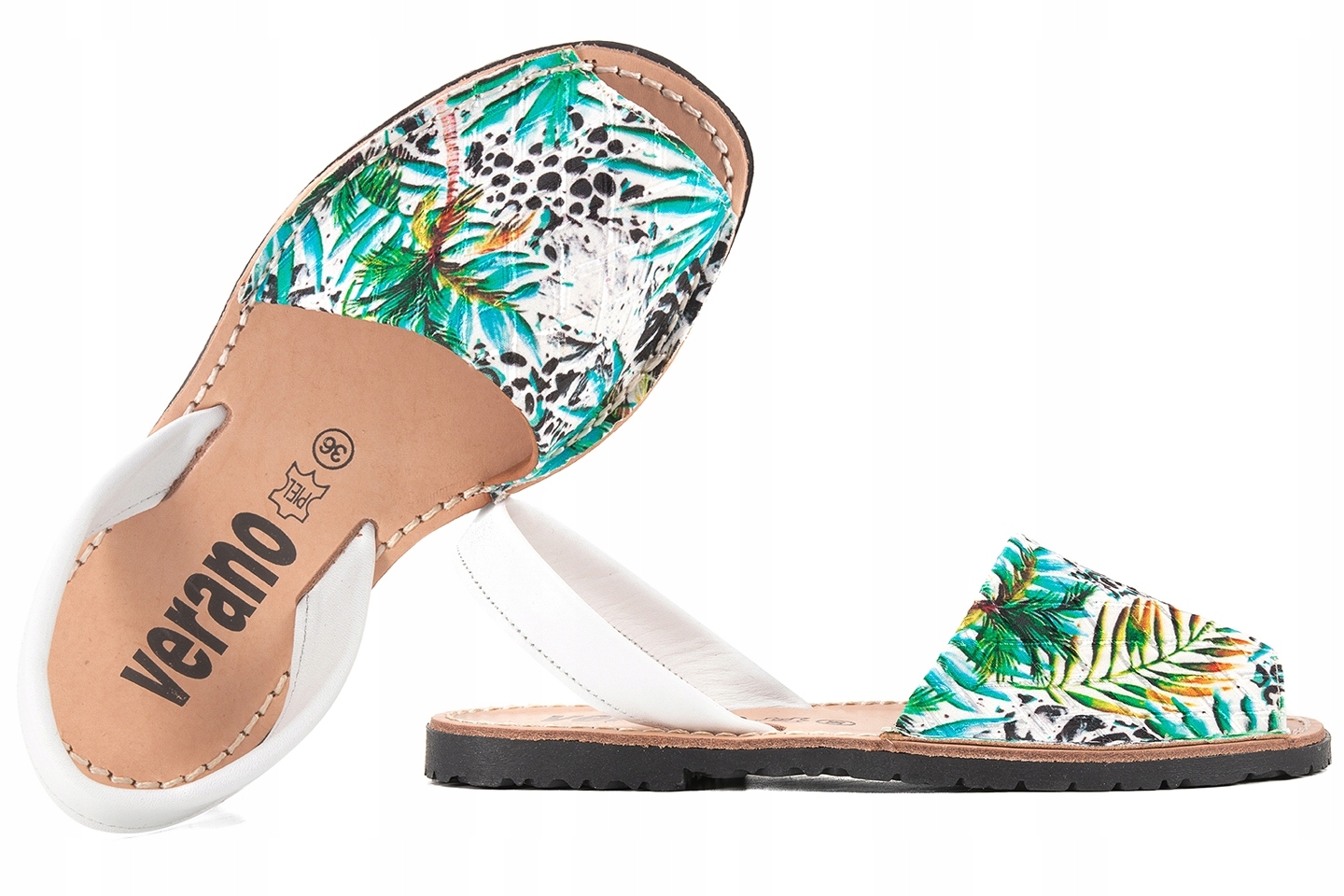 Verano 214 Dámské Sandály Španělské tyrkysové