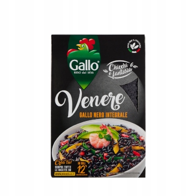 4X Černá rýže Riso Nero Integrale 500 g Gallo Riso