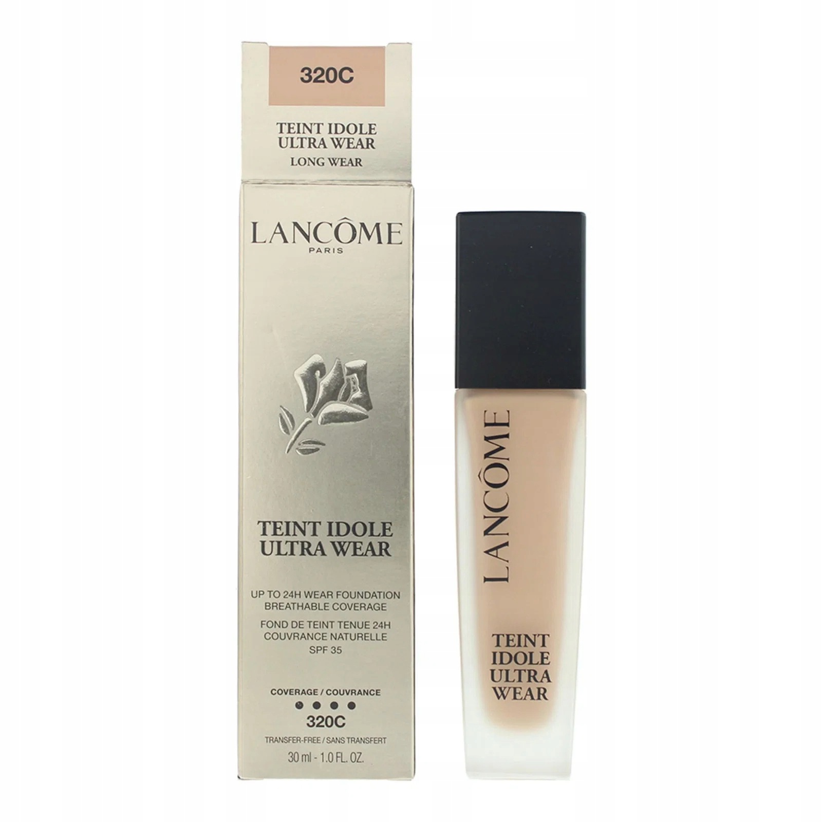 Lancôme, Teint Idole Ultra Wear, přirozené krytí, tekutý make-up, odstín 320C,