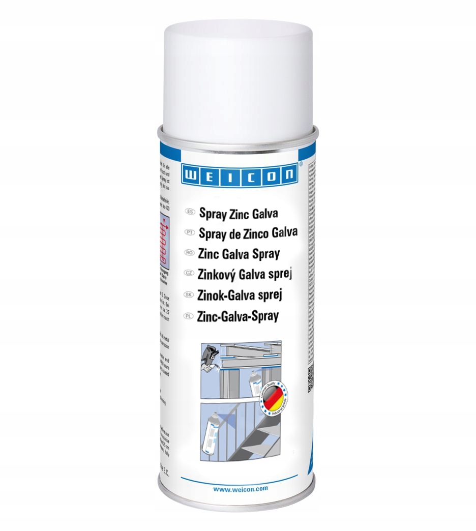 Powłoka antykorozyjna Ocynk w sprayu Zink Galva Spray 400ml Weicon 10102936