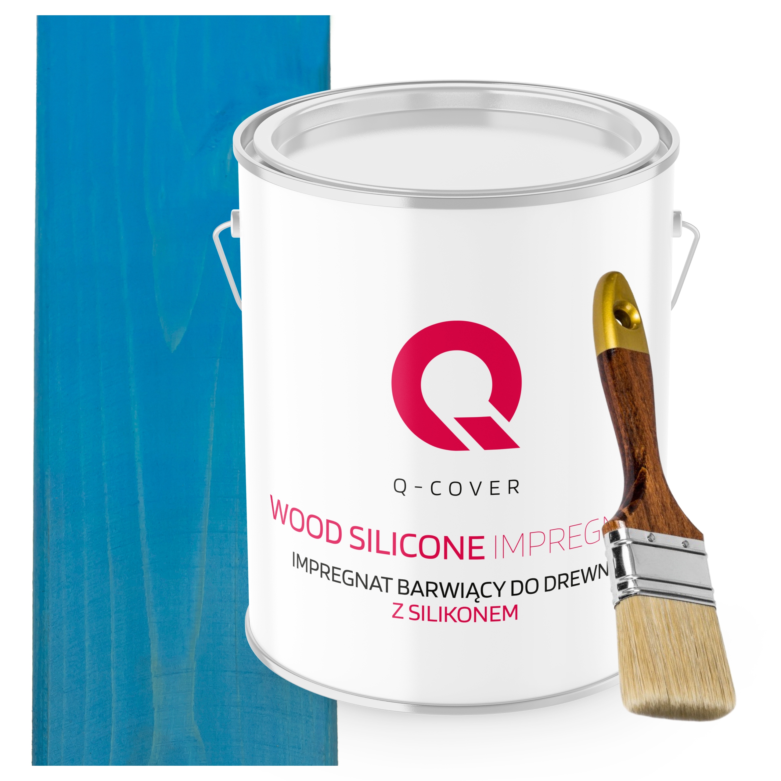 Impregnace Na Dřevo Barvící Se Silikonem Chron Trvanlivá Modrá 2,5L +dárek