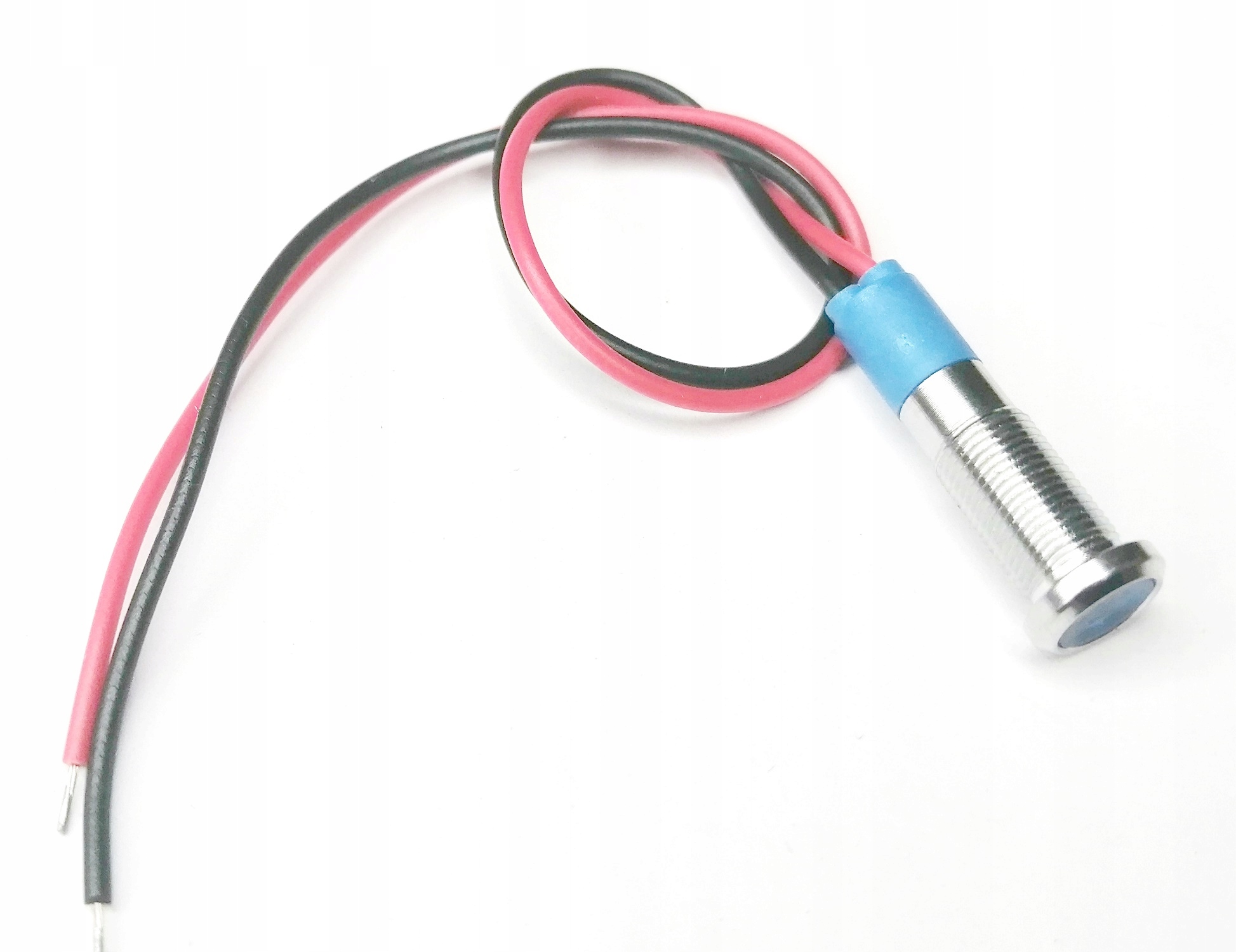 

Kontrolka Led 8mm 12V DC Niebieska Metalowa