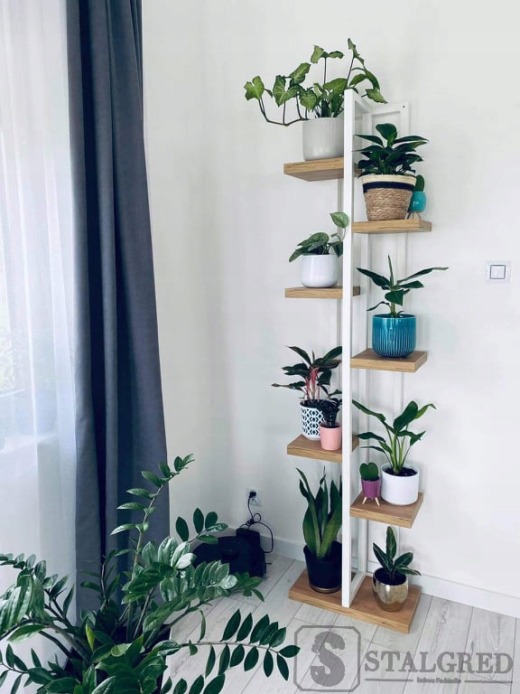 KWIETNIK LOFT INDUSTRIALNY STOJAK 210 cm Wysokość maksymalna 210 cm