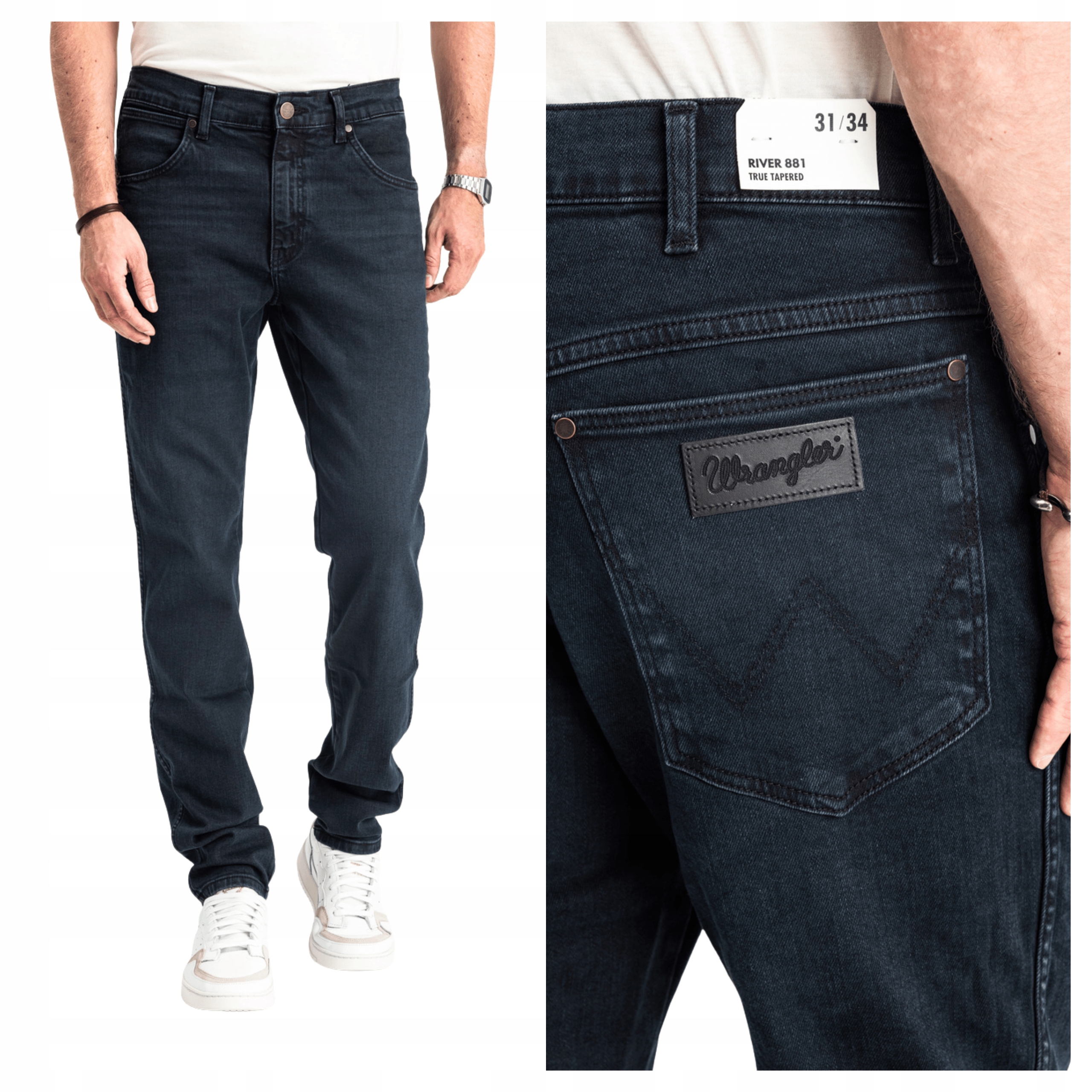 Wrangler River W31 L30 Pánské džínové kalhoty džíny Jednoduché