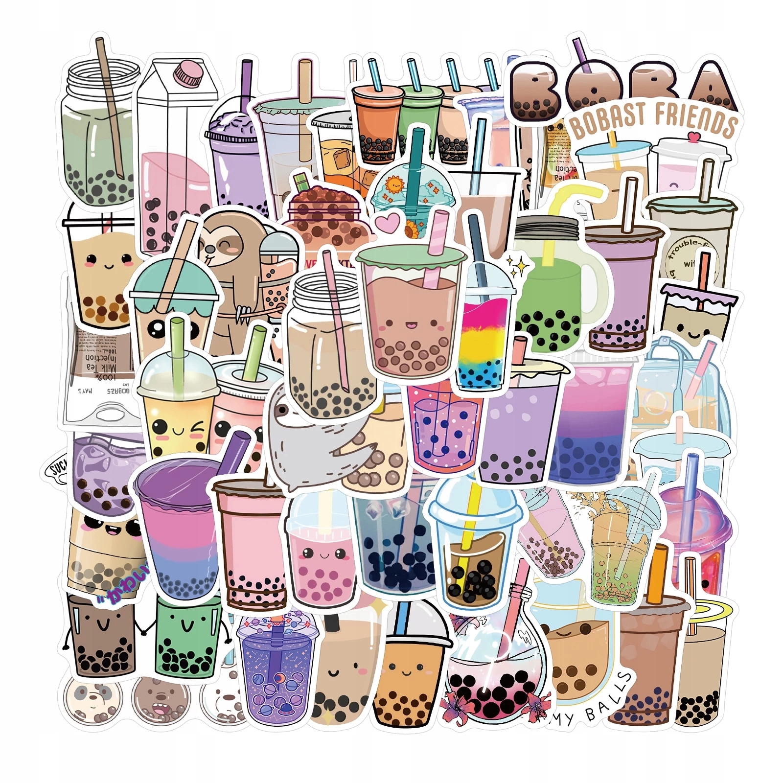 

Naklejki Wlepy Stickers Bomb MIX Koktajli 50 szt