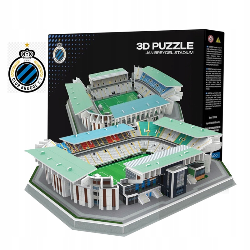 Stadion Piłkarski Club Brugge Puzzle 3D 144 Elem. Model Klubowy Puzzle 3D