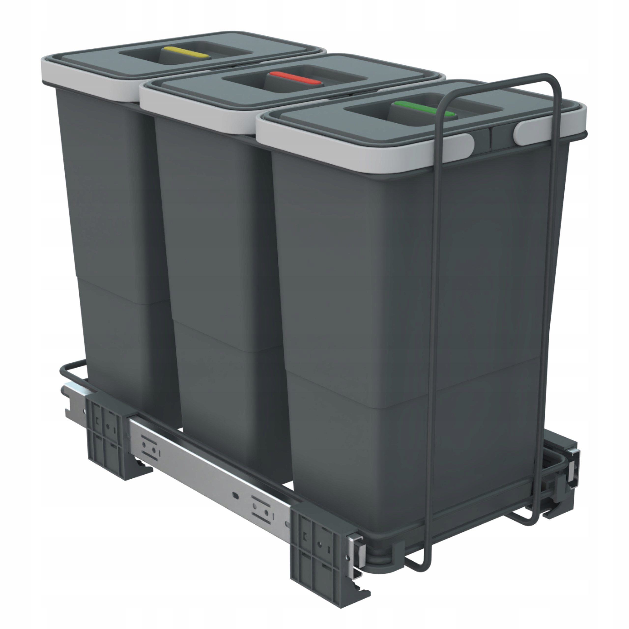 Levně Odpadkový koš výsuvný do skříňky 30 Elletipi třídič pořadačů 24L 3x8L