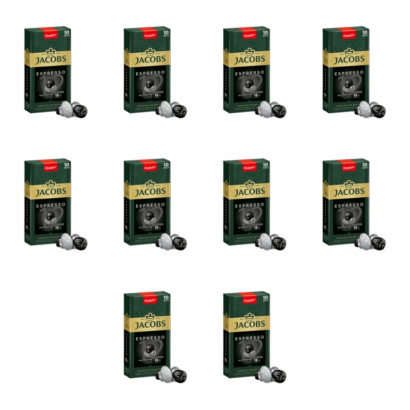 Jacobs Espresso Ristretto 12 Kawa mielona 10 kapsułek 52 g X10