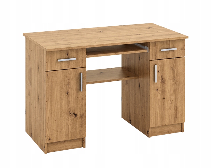 

Biurko komputerowe 111 cm z półką dąb artisan 4-AB