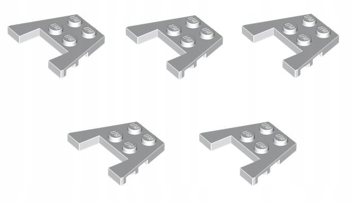 

Lego Skrzydło 3x4 Biały 6170524 48183 5szt